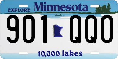 MN license plate 901QQO