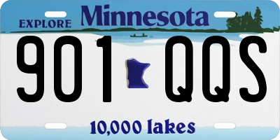 MN license plate 901QQS