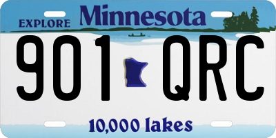 MN license plate 901QRC