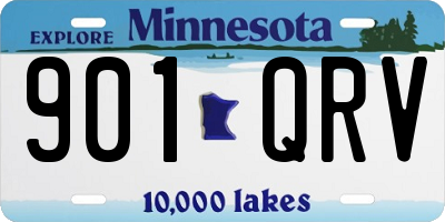 MN license plate 901QRV