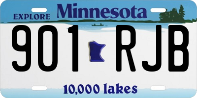 MN license plate 901RJB
