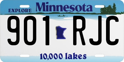 MN license plate 901RJC