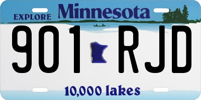 MN license plate 901RJD