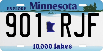 MN license plate 901RJF