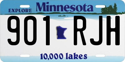 MN license plate 901RJH