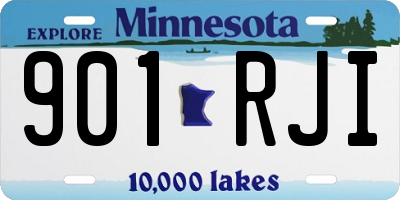 MN license plate 901RJI