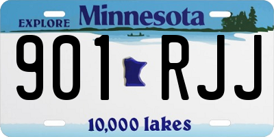 MN license plate 901RJJ
