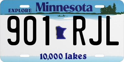 MN license plate 901RJL