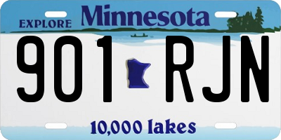 MN license plate 901RJN