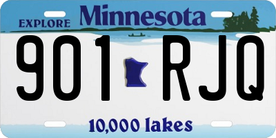 MN license plate 901RJQ