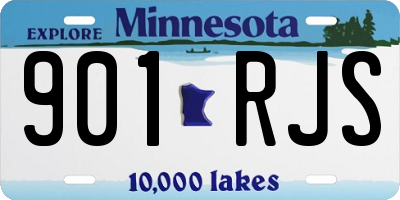 MN license plate 901RJS
