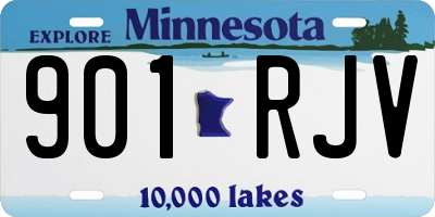 MN license plate 901RJV