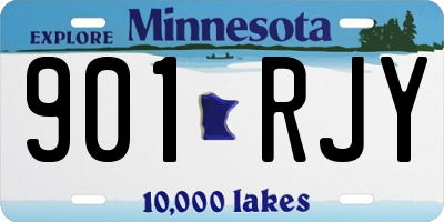 MN license plate 901RJY