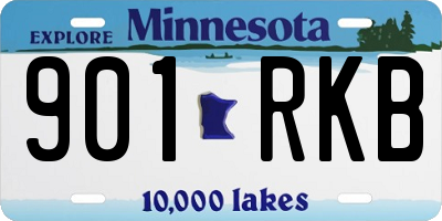 MN license plate 901RKB