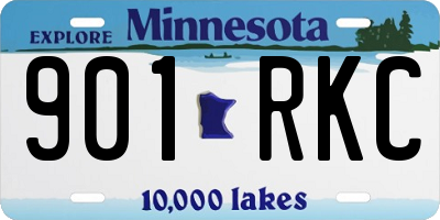 MN license plate 901RKC