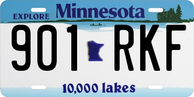 MN license plate 901RKF