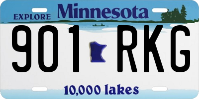 MN license plate 901RKG
