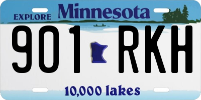 MN license plate 901RKH