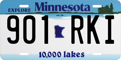 MN license plate 901RKI