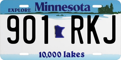 MN license plate 901RKJ