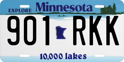 MN license plate 901RKK