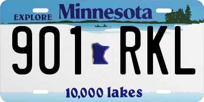 MN license plate 901RKL