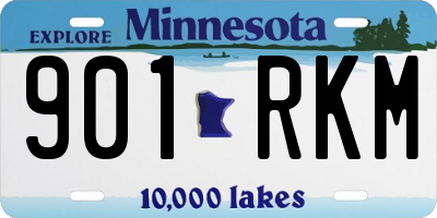 MN license plate 901RKM