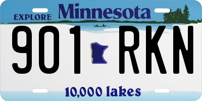 MN license plate 901RKN