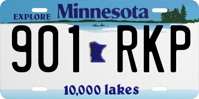 MN license plate 901RKP
