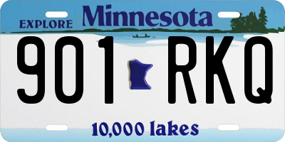 MN license plate 901RKQ