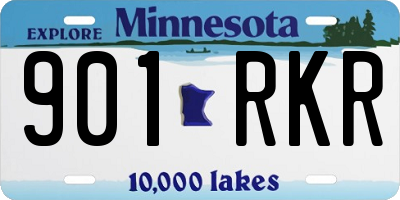 MN license plate 901RKR