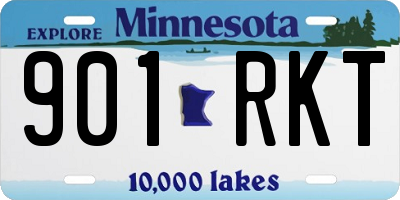 MN license plate 901RKT