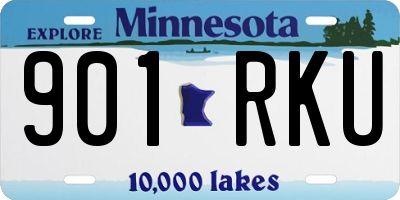 MN license plate 901RKU