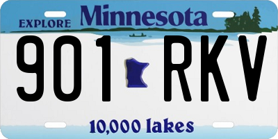 MN license plate 901RKV