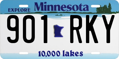 MN license plate 901RKY