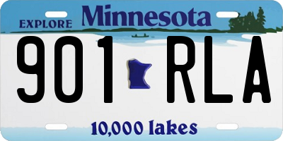 MN license plate 901RLA