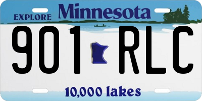 MN license plate 901RLC