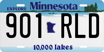 MN license plate 901RLD