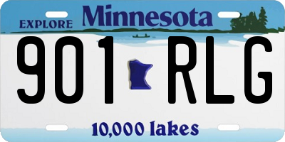 MN license plate 901RLG