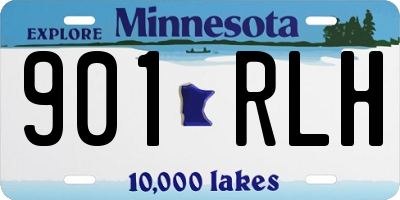 MN license plate 901RLH