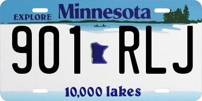 MN license plate 901RLJ