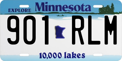 MN license plate 901RLM