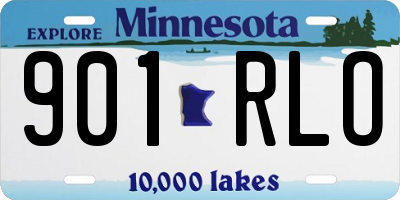 MN license plate 901RLO