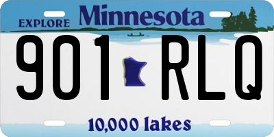 MN license plate 901RLQ