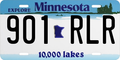 MN license plate 901RLR