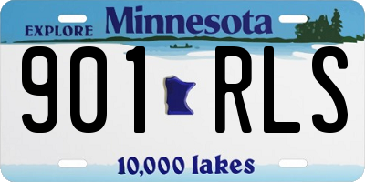MN license plate 901RLS