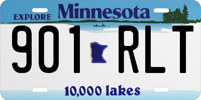 MN license plate 901RLT