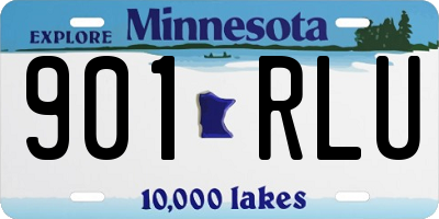 MN license plate 901RLU