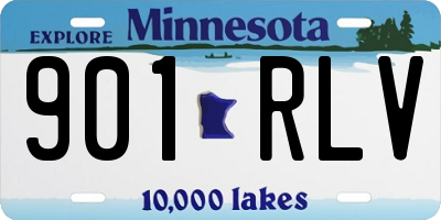 MN license plate 901RLV