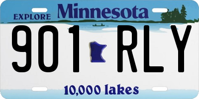 MN license plate 901RLY